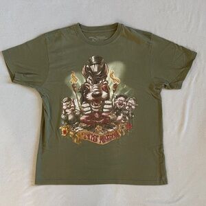Disney Studio Collection Tiki Kingdom Big Bad Wolf Olive Shirt - Adult Size M